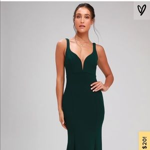 Lulu's Dresses - Aperitif Emerald Green Maxi Dress Lulu's Dresses - Aperitif Emerald Green Maxi Dress